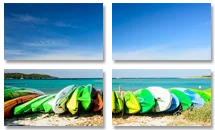 split photo on canvas